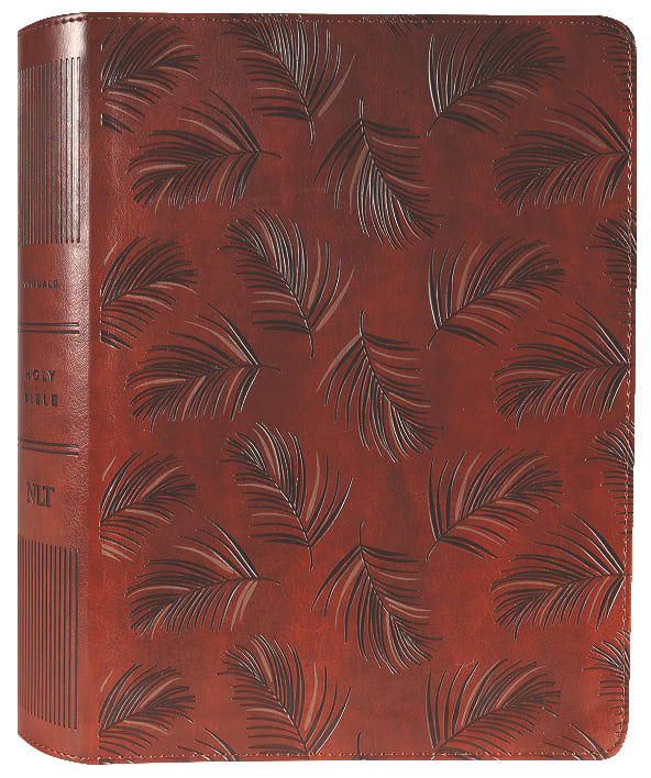 NLT Wide Margin Bible Filament Enabled Edition Dark Brown Palm (Red Letter Edition)