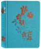 NLT Wide Margin Bible Filament Enabled Edition Ocean Blue Floral (Red Letter Edition)