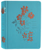 NLT Wide Margin Bible Filament Enabled Edition Ocean Blue Floral Indexed (Red Letter Edition)