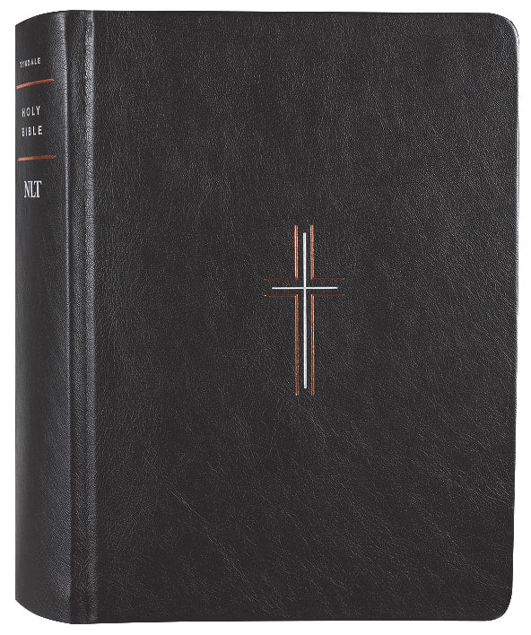 NLT Wide Margin Bible Filament Enabled Edition Black Cross (Red Letter Edition)