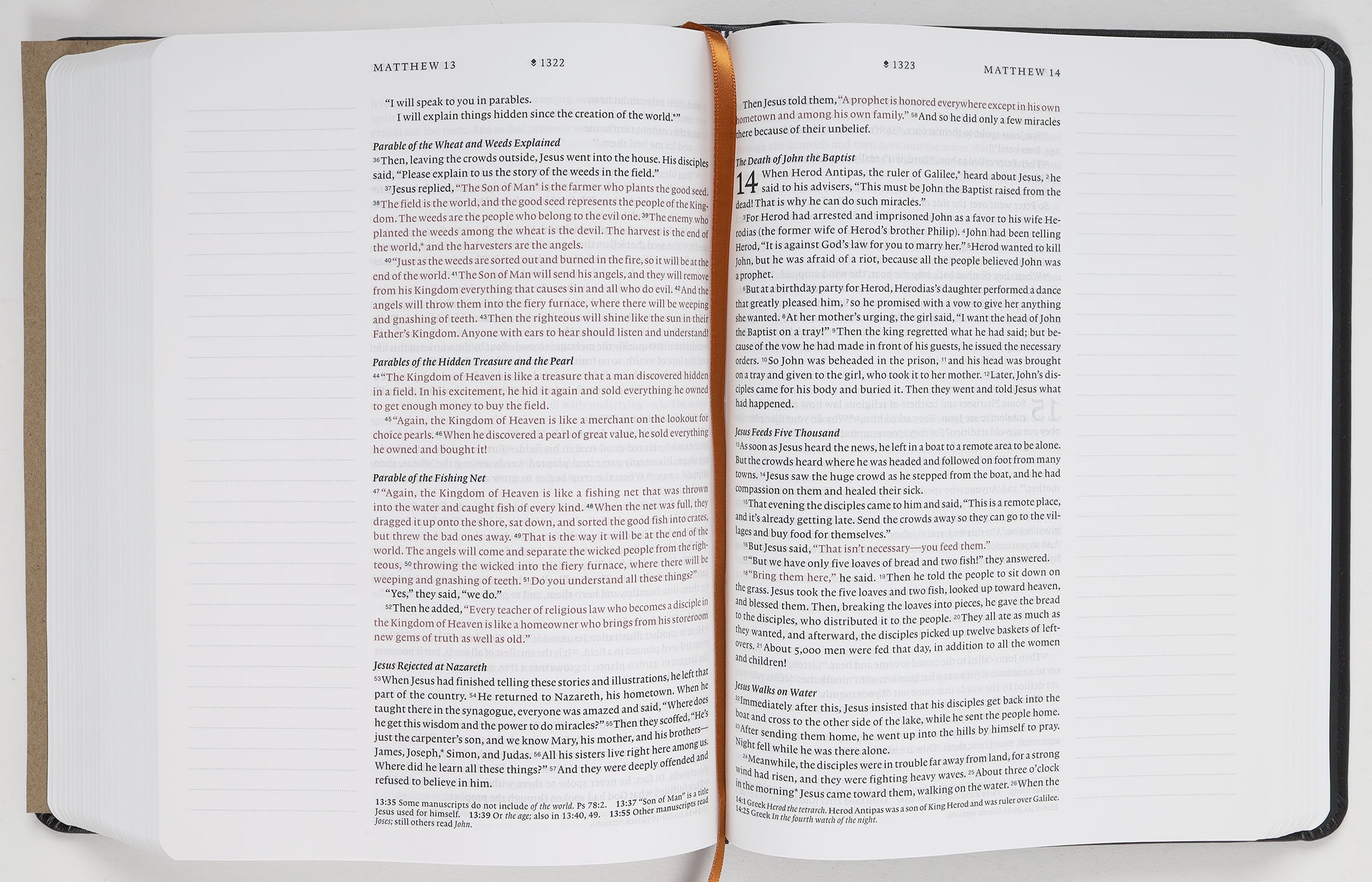 NLT Wide Margin Bible Filament Enabled Edition Black Cross (Red Letter Edition)