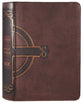 NLT Compact Giant Print Bible Filament Enabled Edition Mahogany Celtic Cross (Red Letter Edition)