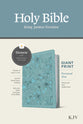 KJV Personal Size Giant Print Bible Filament Enabled Edition Floral Leaf Teal (Red Letter Edition)