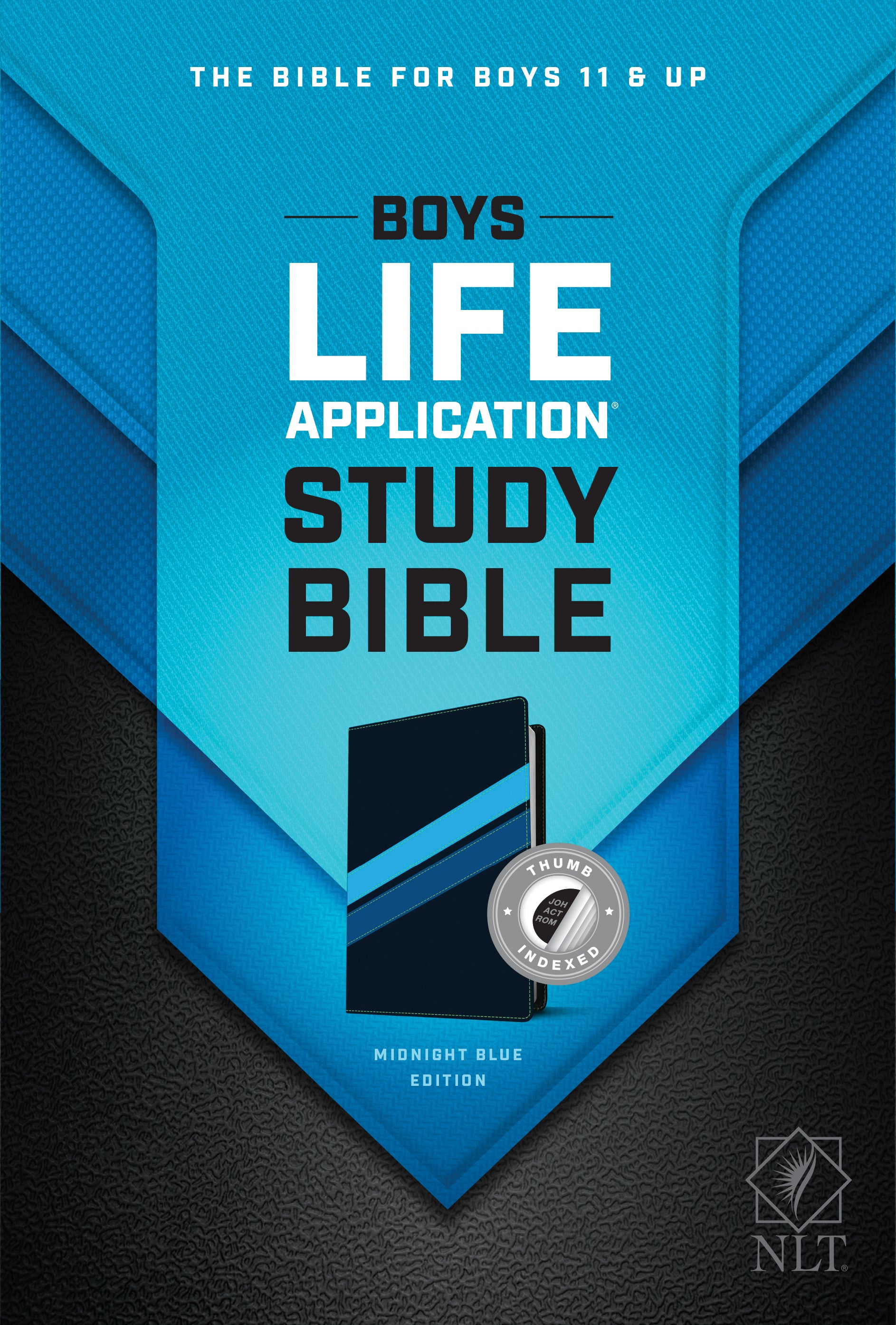 NLT Boys Life Application Study Bible Midnight Blue Indexed