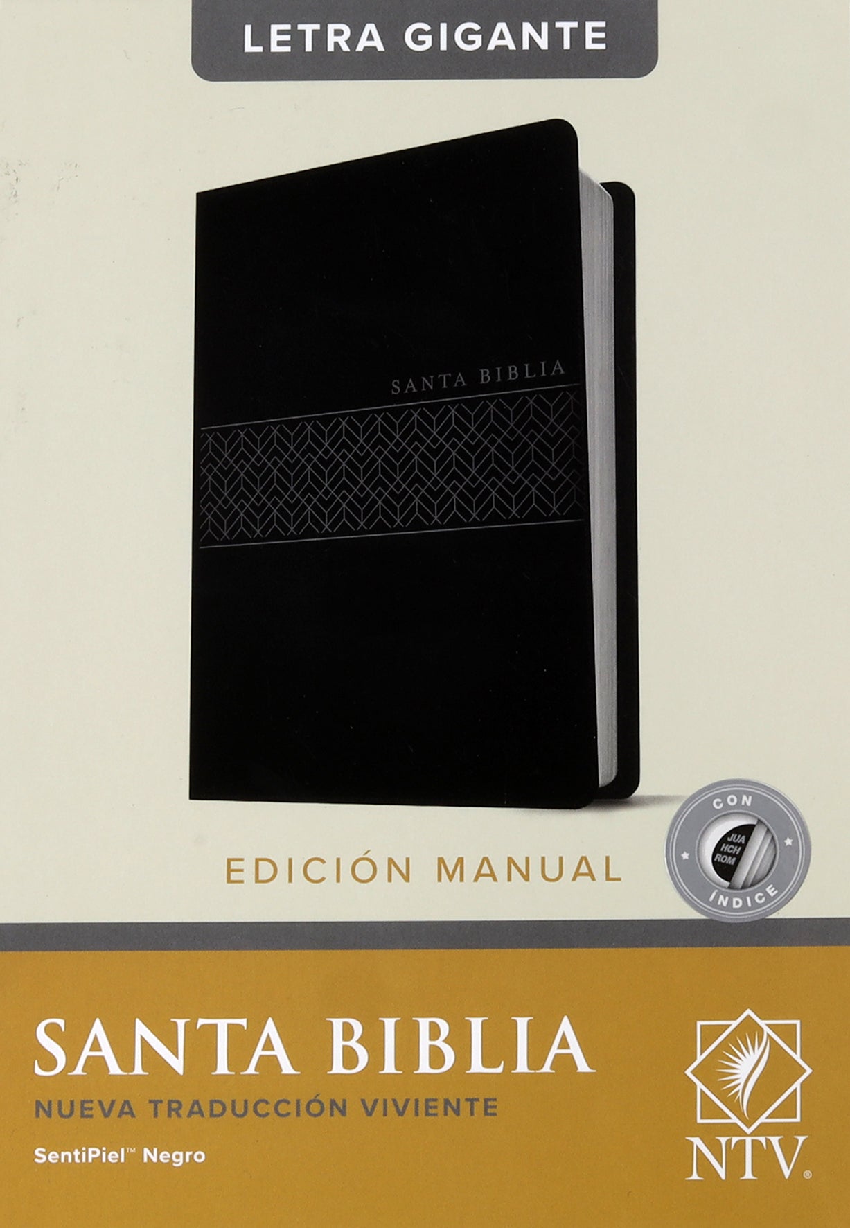 Ntv Santa Biblia Edicion Manual Letra Gigante Negro Indice (Red Letter Edition)