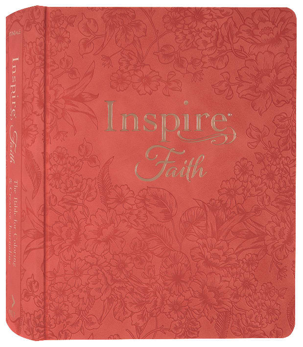 NLT Inspire Faith Bible Filament Enabled Edition Coral Blooms