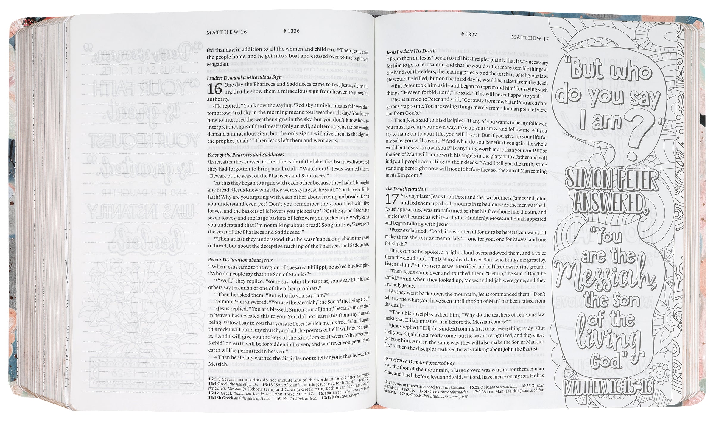 NLT Inspire Faith Bible Filament Enabled Edition Watercolor Garden