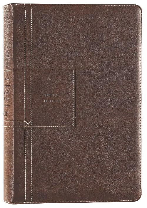 NLT Thinline Reference Zipper Bible Filament Enabled Edition Atlas Rustic Brown (Red Letter Edition)