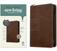 NLT Thinline Reference Zipper Bible Filament Enabled Edition Atlas Rustic Brown Indexed (Red Letter Edition)