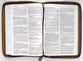 NLT Large Print Thinline Reference Zipper Bible Filament Enabled Edition Messenger Stone/Camel (Red Letter Edition)