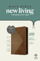 NLT Large Print Thinline Reference Zipper Bible Filament Enabled Edition Messenger Stone/Camel (Red Letter Edition)
