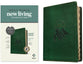 NLT Personal Size Giant Print Bible Filament Enabled Edition Evergreen Mountain Indexed (Red Letter Edition)