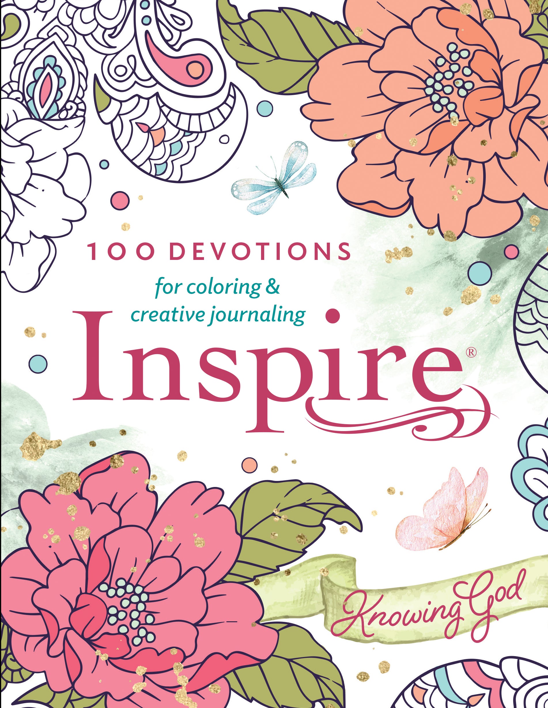 Inspire: Knowing God:100 Devotions For Coloring & Creative Journaling