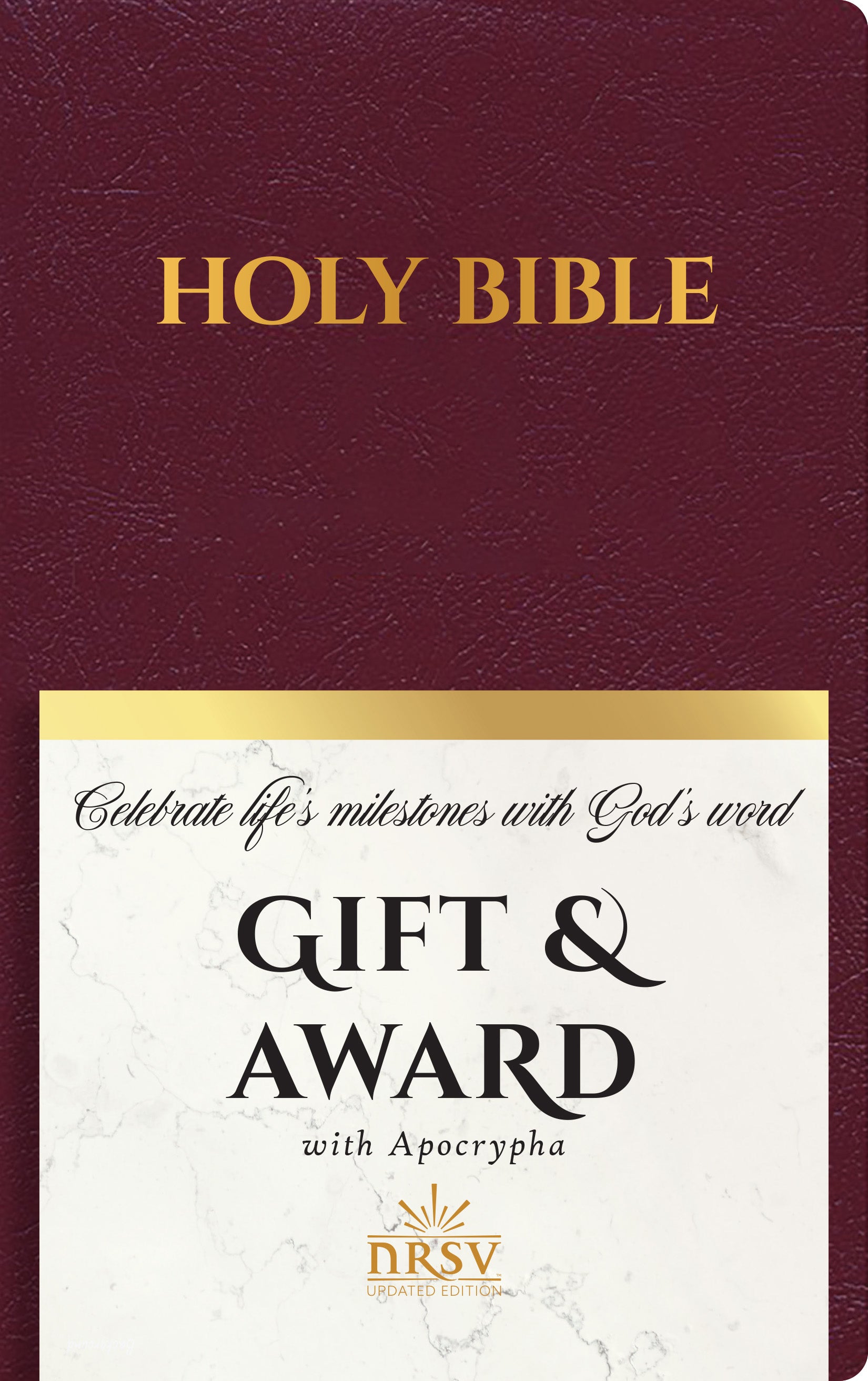 Nrsvue Gift & Award Bible With Apocrypha Burgundy