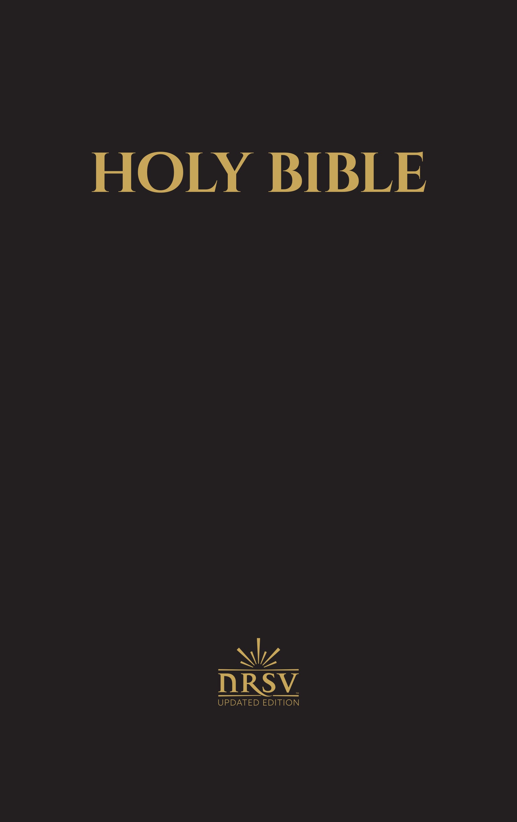 Nrsvue Pew Bible With Apocrypha Black