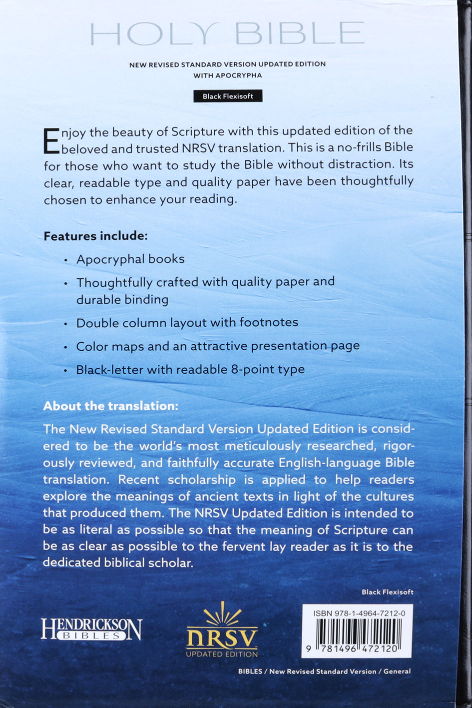 Nrsvue Flexisoft Bible With Apocrypha Black