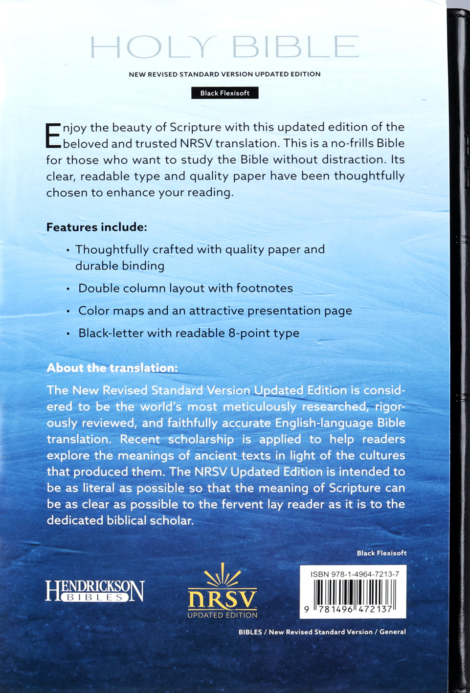 Nrsvue Flexisoft Bible Black