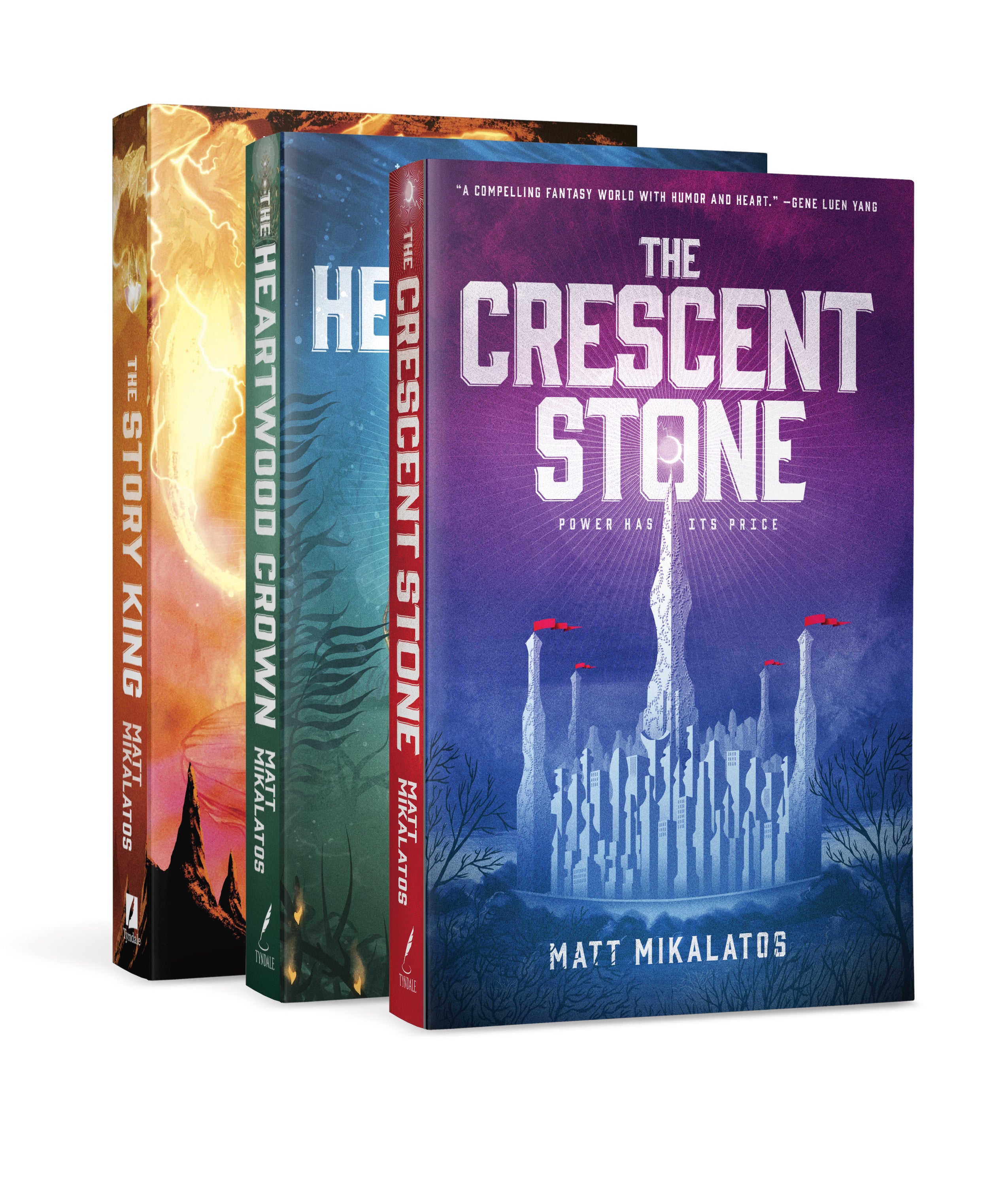 The Sunlit Lands Trilogy (The Crescent Stone/The Heartwood Crown/The Story King) (Sunlit Lands Series)