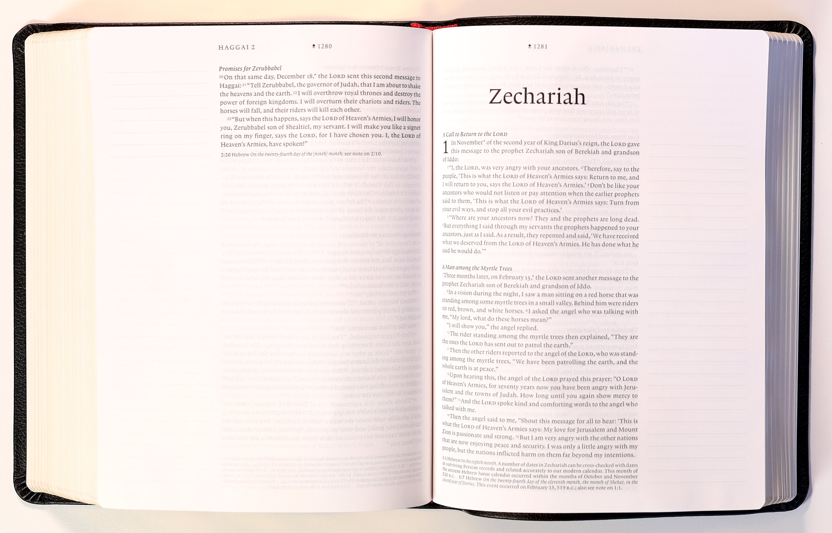 NLT Wide Margin Bible Filament Enabled Edition Black (Red Letter Edition)