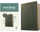 NLT Personal Size Giant Print Bible Filament Enabled Edition Olive Green (Red Letter Edition)