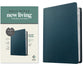 NLT Personal Size Giant Print Bible Filament Enabled Edition Navy Blue (Red Letter Edition)