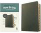 NLT Personal Size Giant Print Bible Filament Enabled Edition Olive Green Indexed (Red Letter Edition)