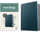 NLT Personal Size Giant Print Bible Filament Enabled Edition Navy Blue Indexed (Red Letter Edition)