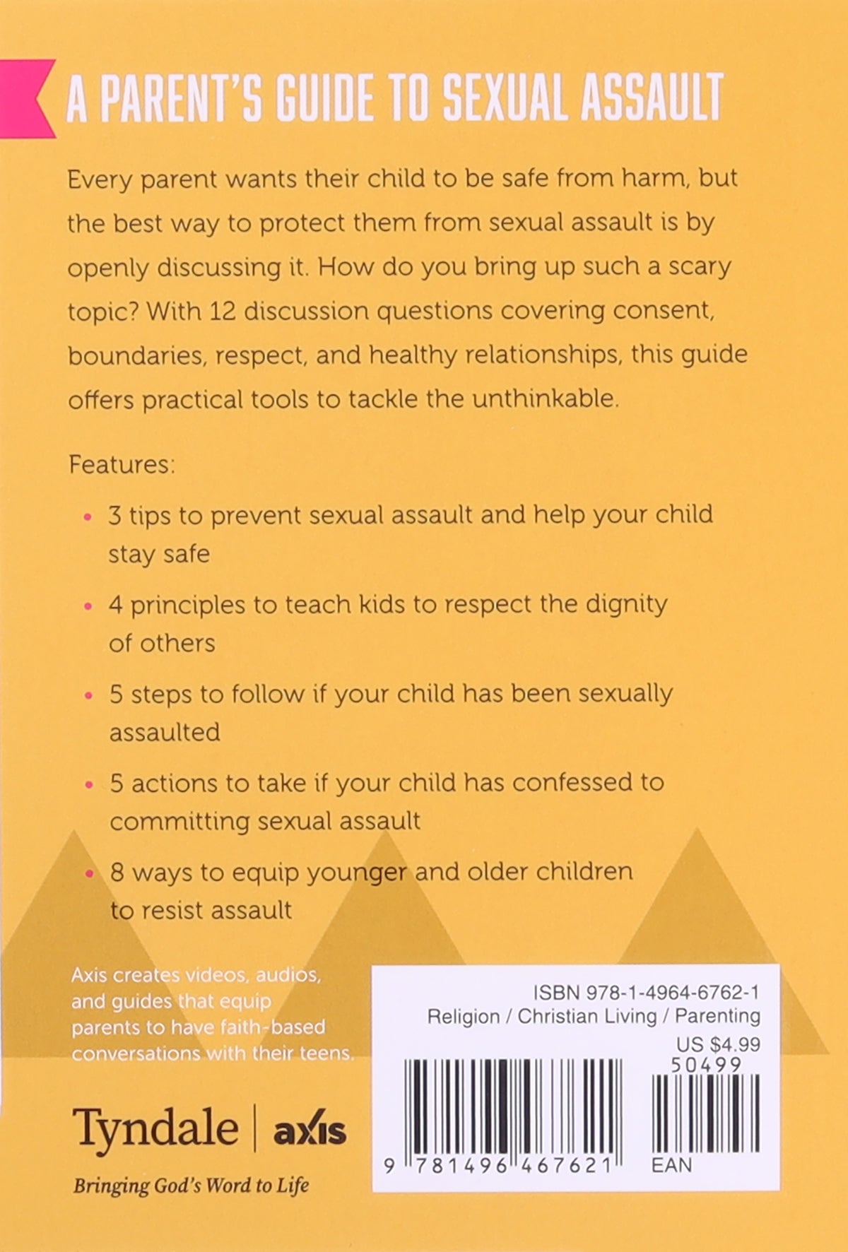 Parent Guides to Mental & Sexual Health: 5 Conversation Starters: The Sex Talk/Pornography/Sexual Assault/Suicide & Self-Harm Prevention/Depression & Anxiety (Axis Parents Guide Series)