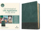 NLT Chronological Life Application Study Bible 2nd Edition Slate Blue Leaf