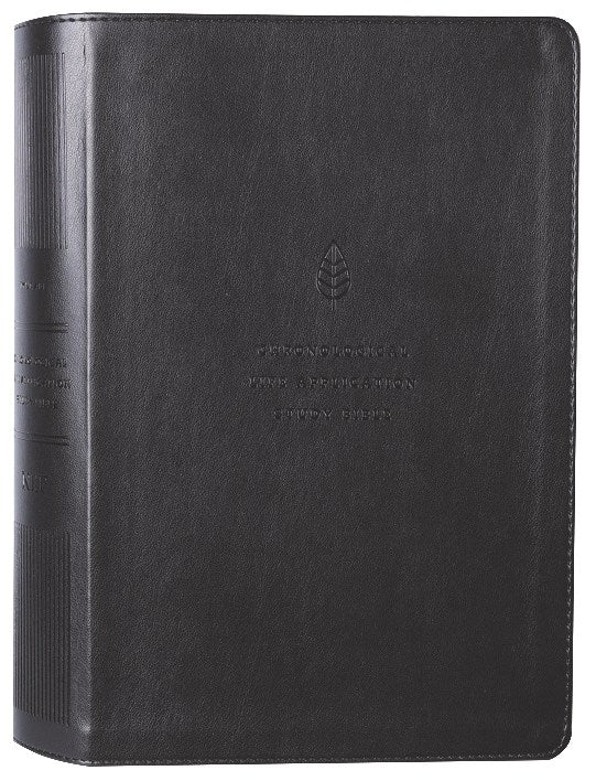 NLT Chronological Life Application Study Bible 2nd Edition Ebony Leaf