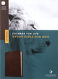 NLT Courage For Life Study Bible For Men Filament-Enabled Edition Rustic Brown Lion
