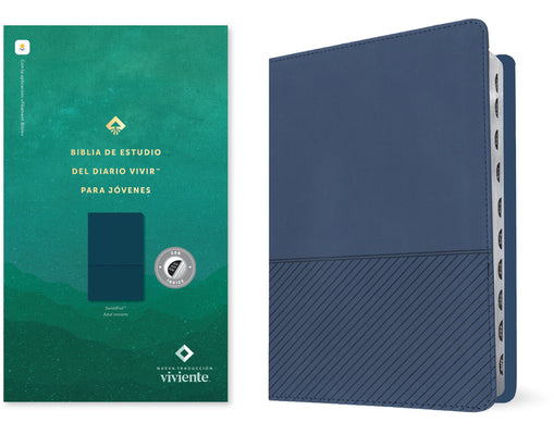 Biblia de estudio del diario vivir para jóvenes NTV (Azul oscuro, Índice, Letra Roja, Habilitada para Filament)(Spanish Edition)
