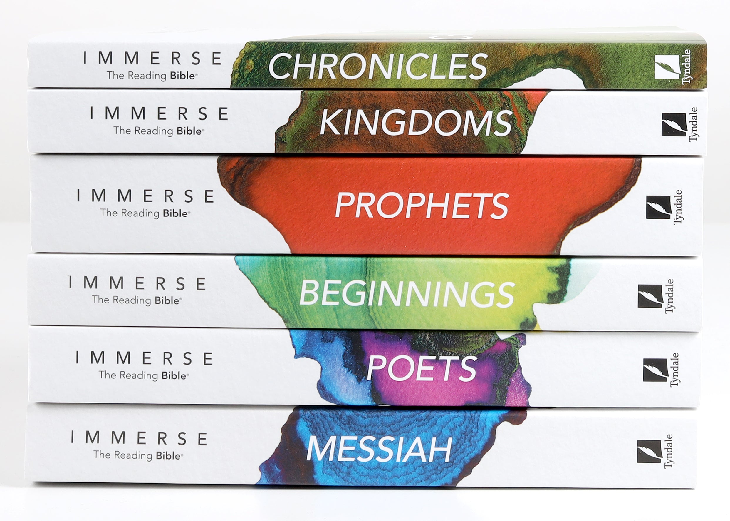 NLT Immerse Bible Complete Set: Beginnings, Kingdoms, Prophets, Poets, Chronicles, Messiah (6 Book Set)
