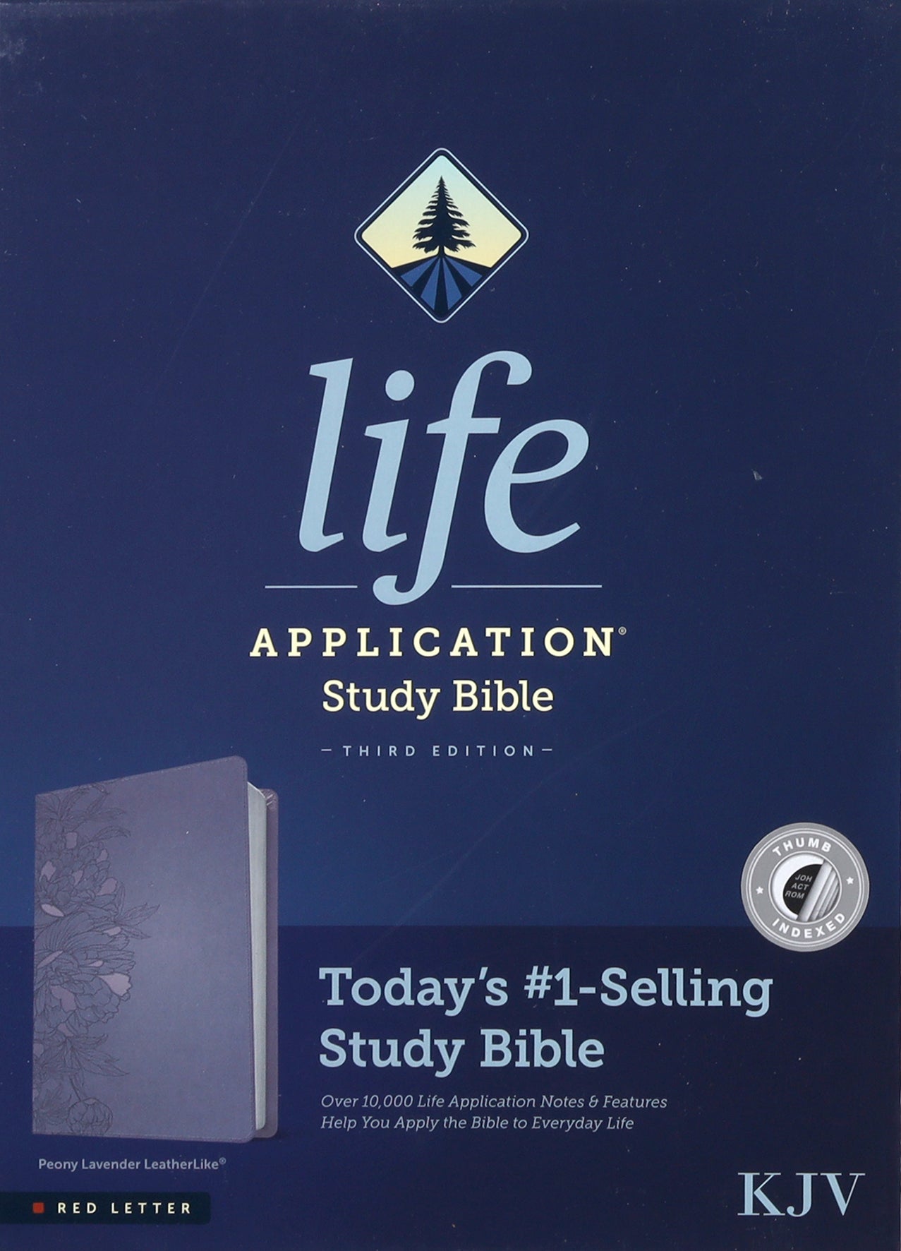 KJV Life Application Study Bible Peony Lavender Indexed (Red Letter Edition) (3rd Edition)