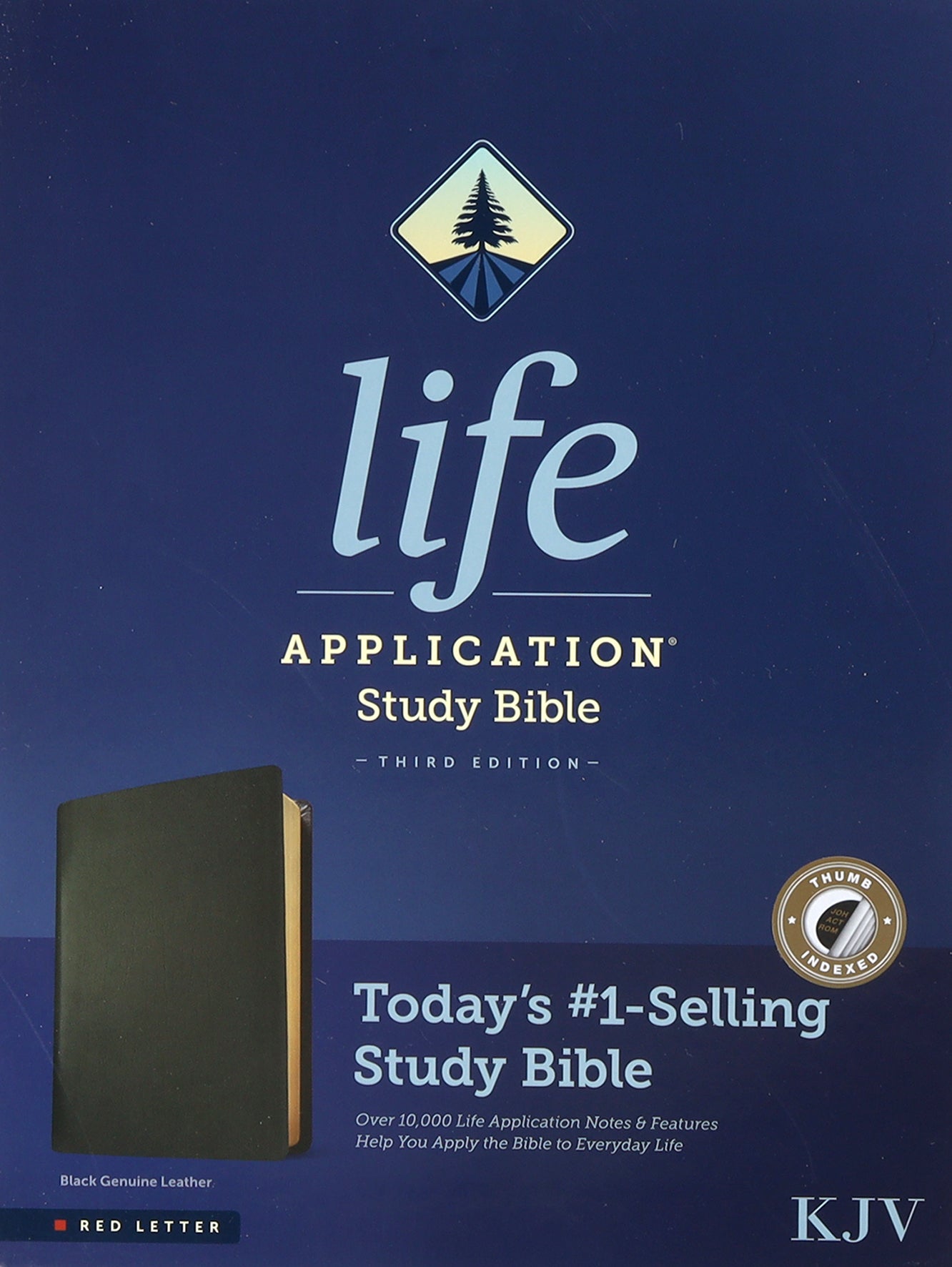 KJV Life Application Study Bible Black Indexed (Red Letter Edition) (3rd Edition)