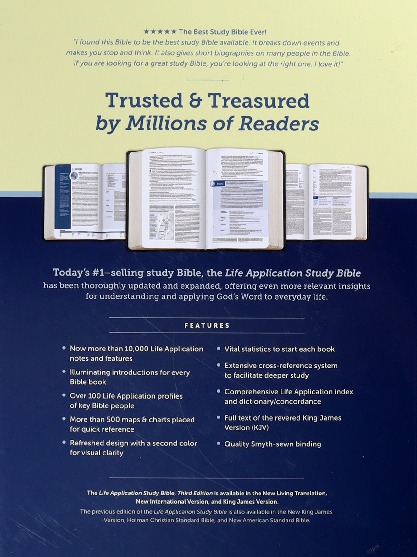 KJV Life Application Study Bible Black Indexed (Red Letter Edition) (3rd Edition)