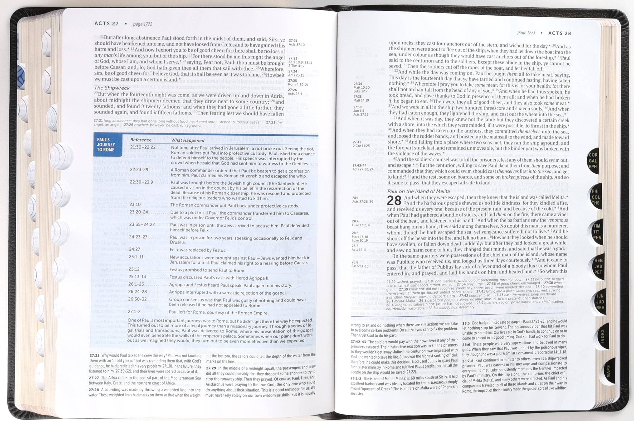 KJV Life Application Study Bible Black Indexed (Red Letter Edition) (3rd Edition)