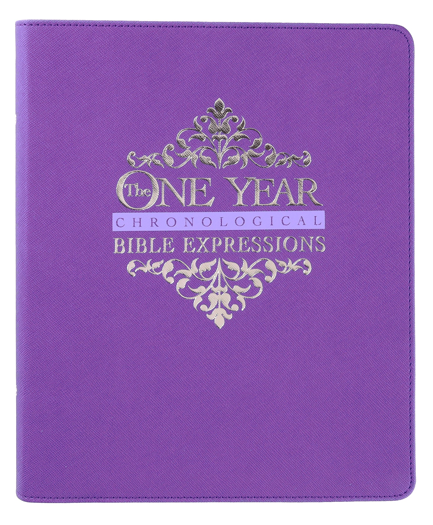 NLT One Year Chronological Bible Expressions Imperial Purple