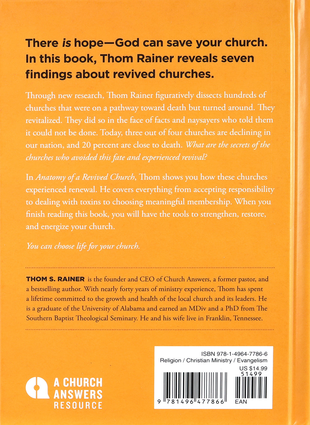 Anatomy of a Revived Church: Seven Findings About How Congregations Avoided Death