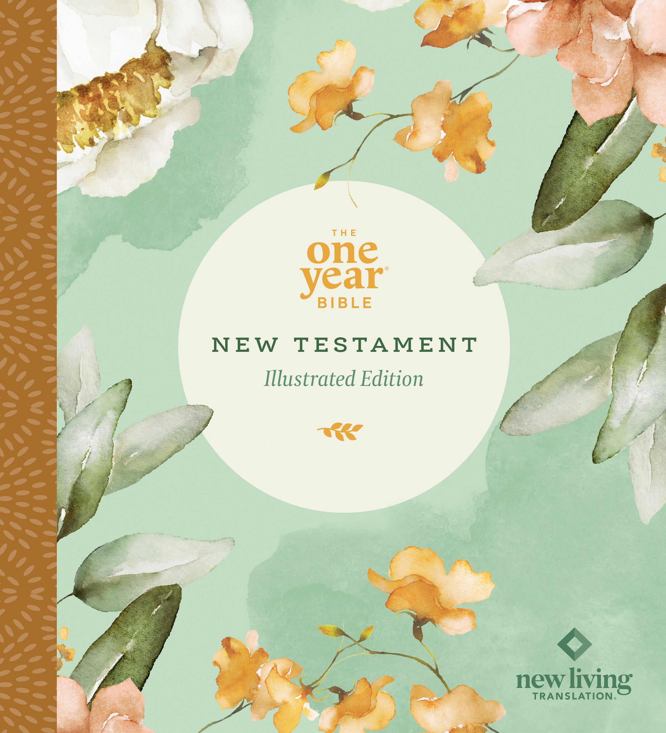 NLT One Year Bible New Testament Floral Paradise