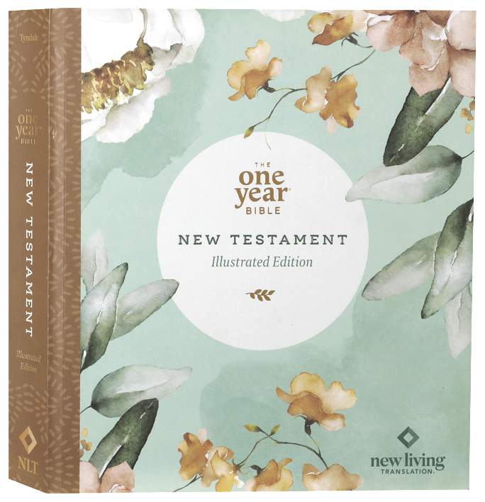 NLT One Year Bible New Testament Floral Paradise