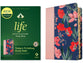 NLT Life Application Study Bible Third Edition Pink Evening Bloom Indexed (Red Letter Edition)