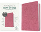 NLT Premium Value Compact Bible Filament Enabled Edition Pink Rose