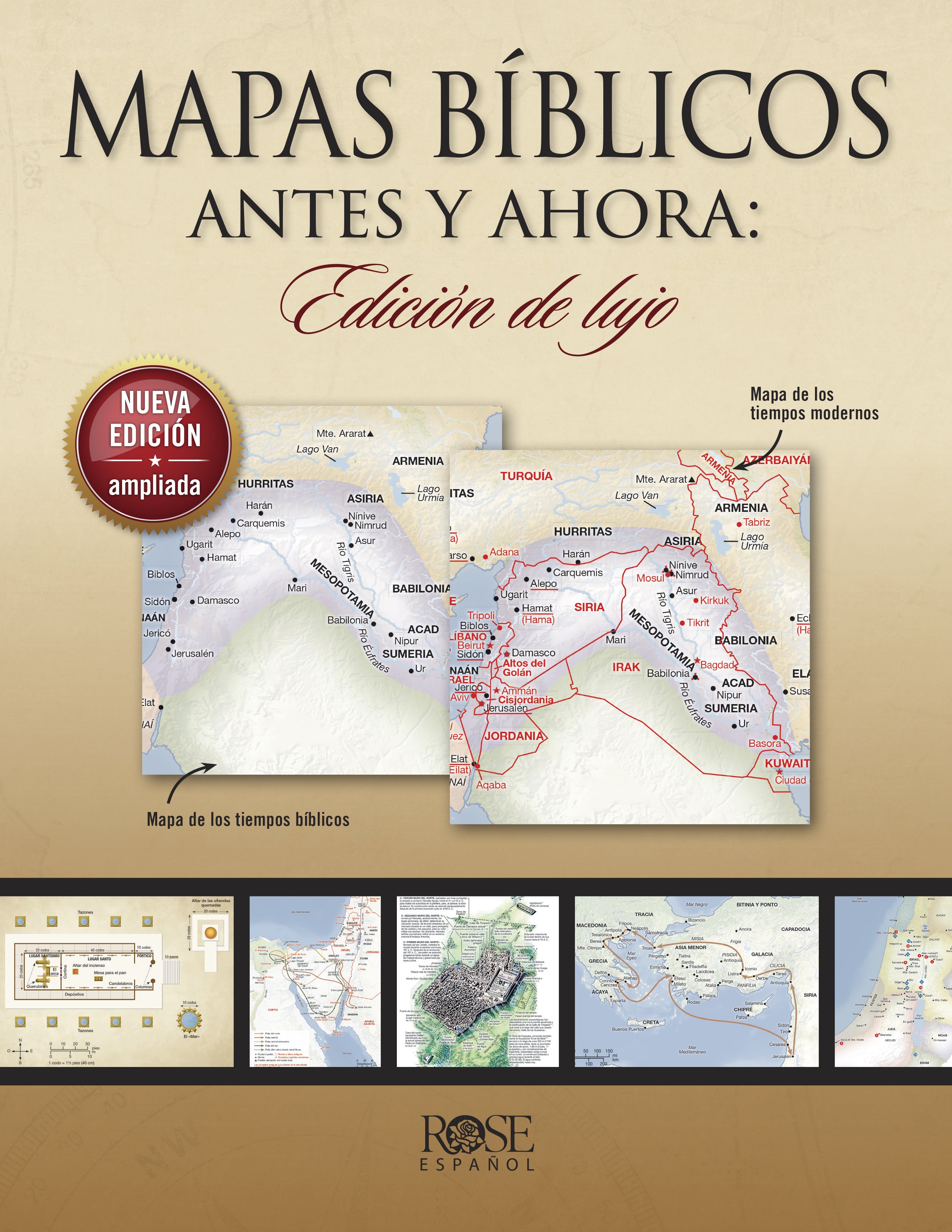 Mapas Bíblicos Antes y Ahora: Edición de Lujo: Edición Nueva y Ampliada (Spanish Edition)