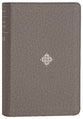 NLT Compact Giant Print Zipper Bible Filament-Enabled Edition Woven Cross Gray (Red Letter Edition)