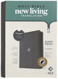NLT Compact Giant Print Zipper Bible Filament-Enabled Edition Woven Cross Gray Indexed (Red Letter Edition)