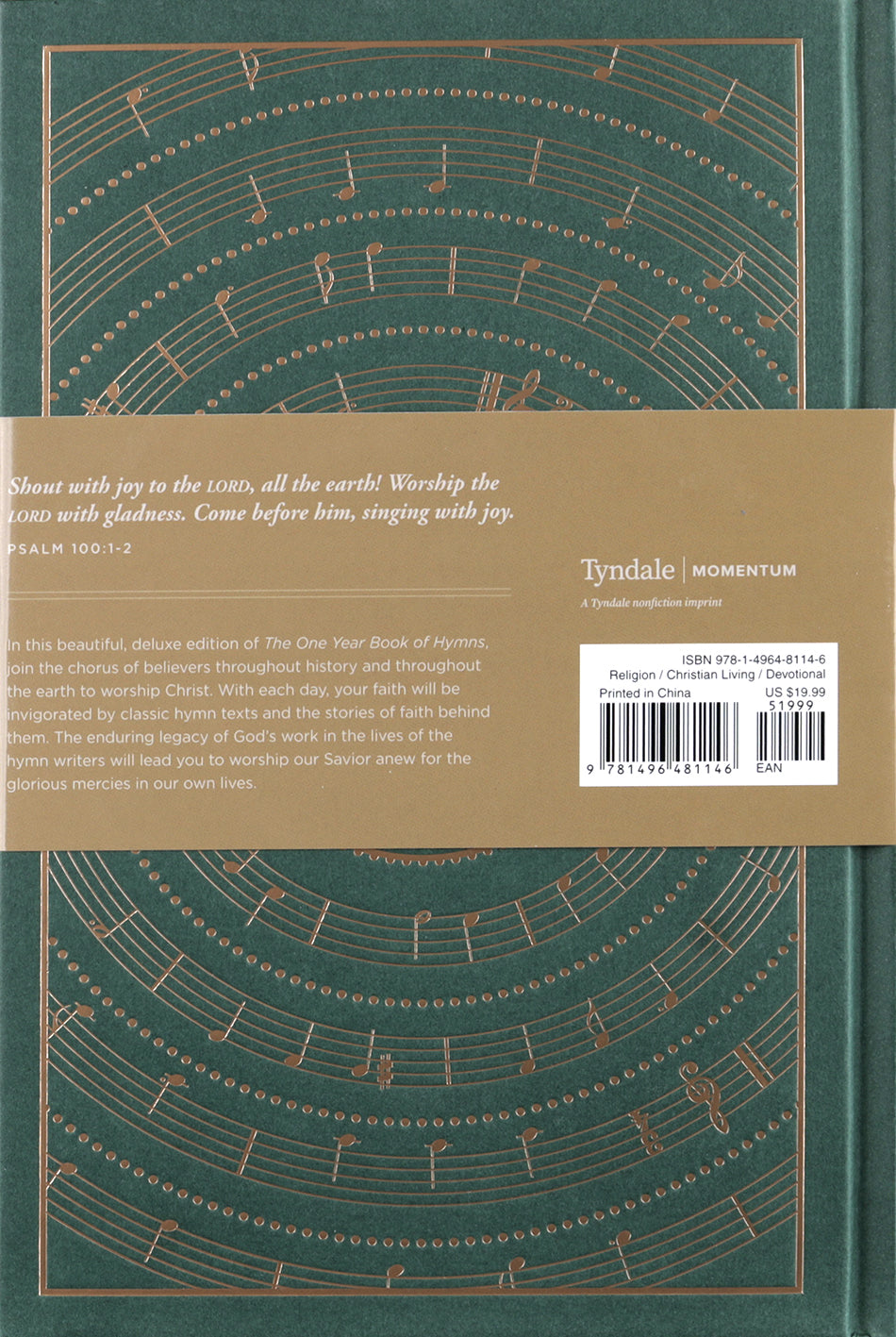 The One Year Book of Hymns: 365 Devotions Based on Popular Hymns