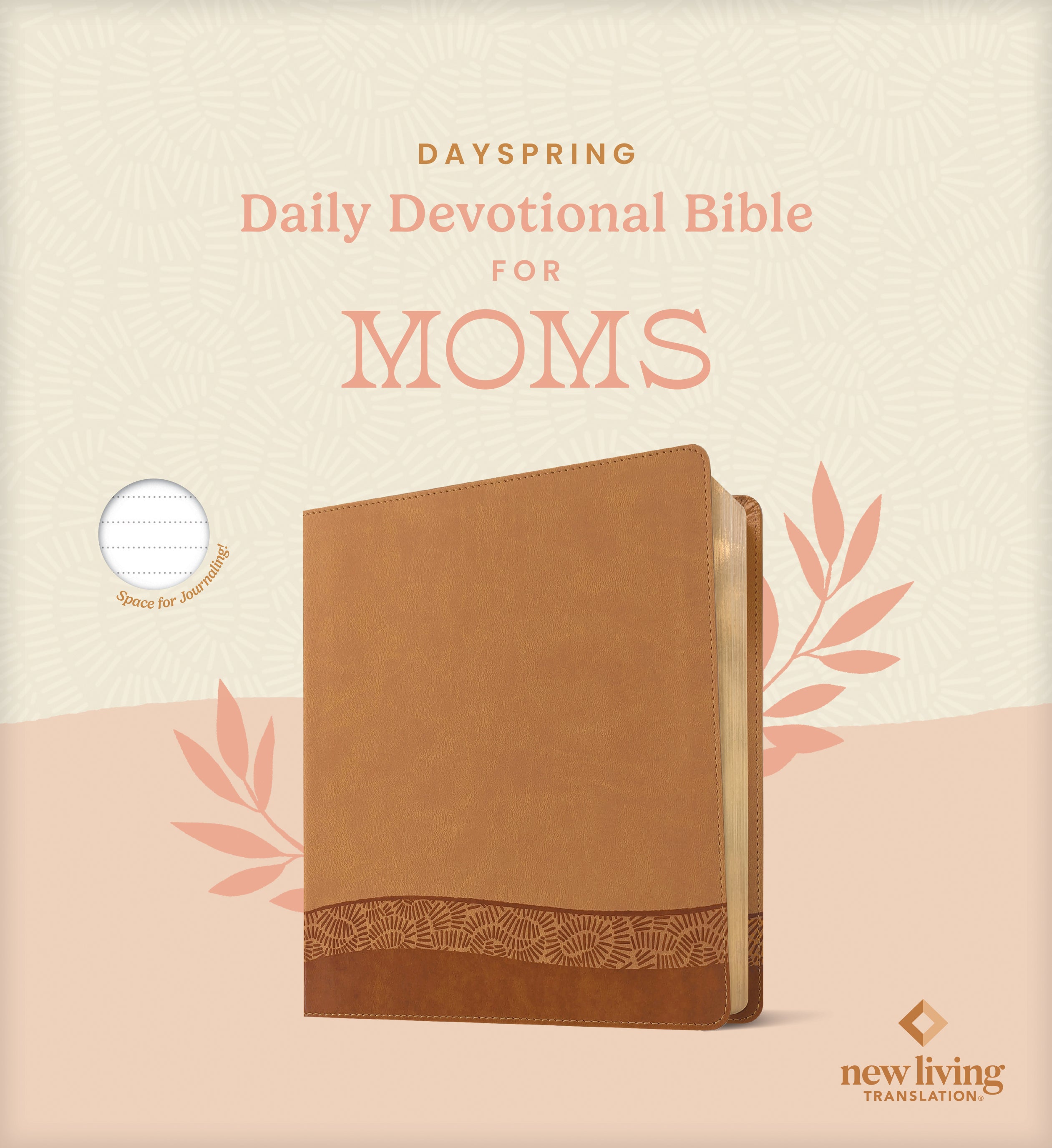 NLT Daily Devotional Bible for Moms, Camel
