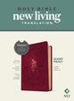 NLT Giant Print Bible, Filament-Enabled Edition Cranberry Flourish (Red Letter Edition)