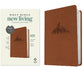 NLT Giant Print Premium Value Bible, Filament-Enabled Edition, British Tan Mountain